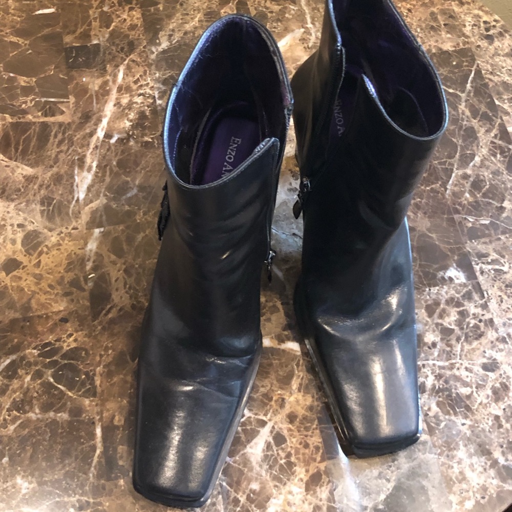 Enzo Angioline Black Heels